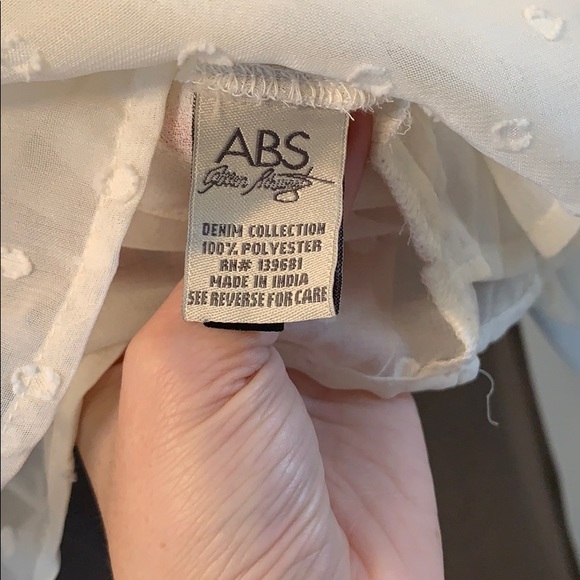 ABS Allen Schwartz XS/S Cropped Sheer Top - Picture 3 of 8